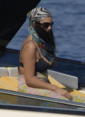 Monica Bellucci in a bikini