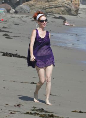 Phoebe Price on the beach
