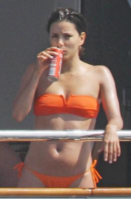 Eva Longoria drinking cola