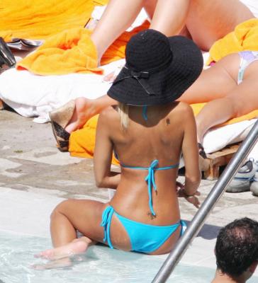 Shauna Sand by the pool