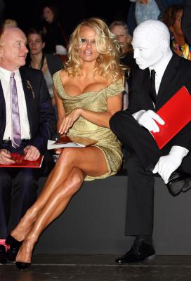 Pamela Anderson in London Fashion Week