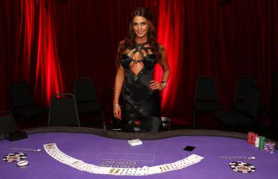 Danielle Lloyd attends poker tournament