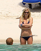 Chelsy Davy at the beach