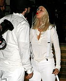 Christina Aguilera blowing a kiss