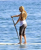 Kate Hudson surf boarding