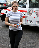 Kelly Brook arriving at her London home