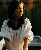 Olivia Wilde by the lake