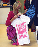 Paris Hilton shopping 