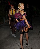 tn paris hilton 1 Paris Hilton dresses up in her second Halloween costume of the year.