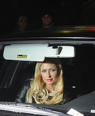 Paris Hilton in car