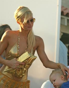Paris Hilton Golden Ass