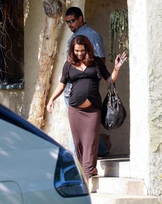 Halle Berry having a baby