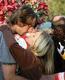 Kristen Bell kissing