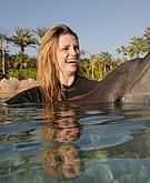 Mischa Barton with dolphin